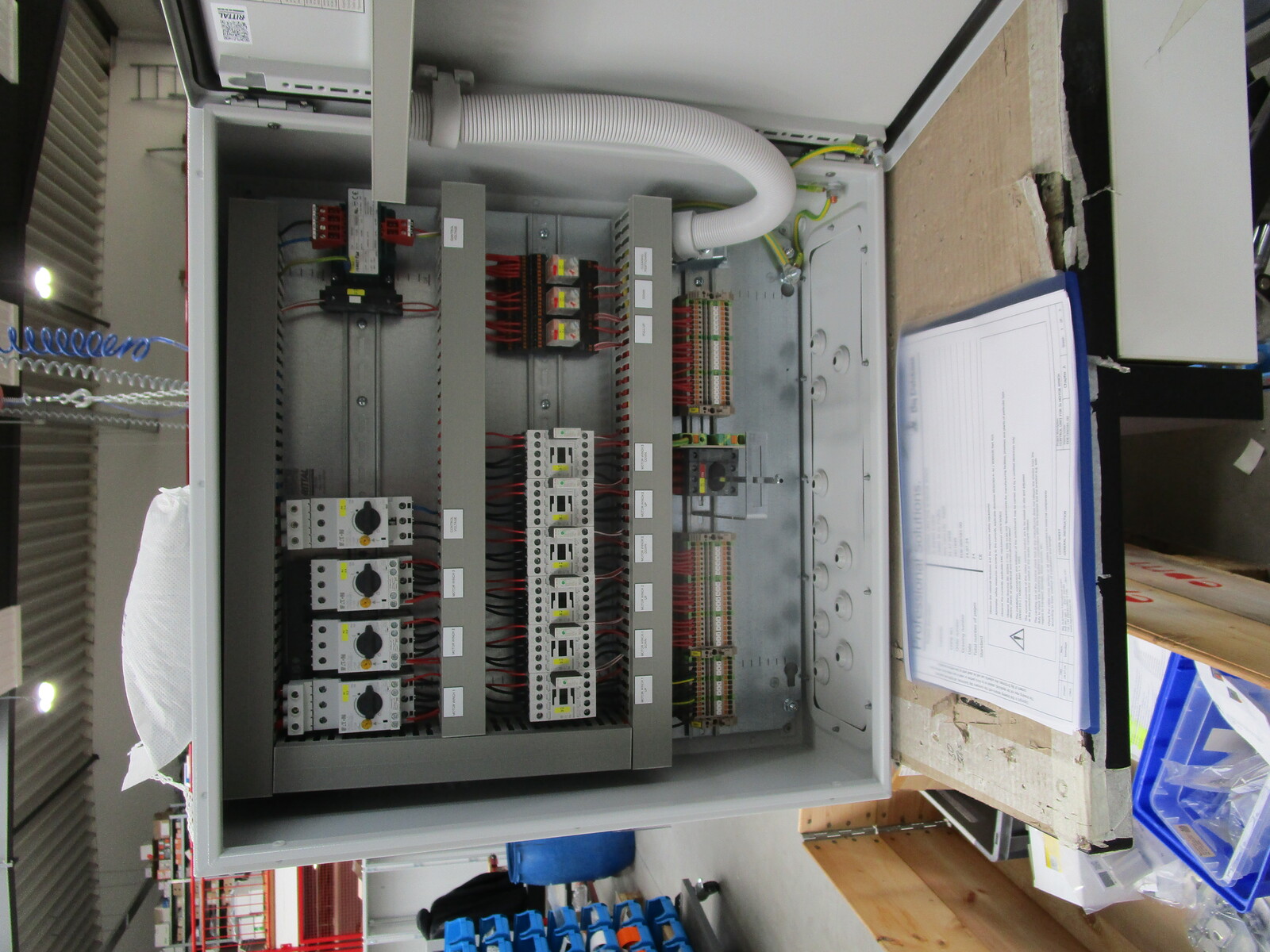 Control panel for 3 cable winches